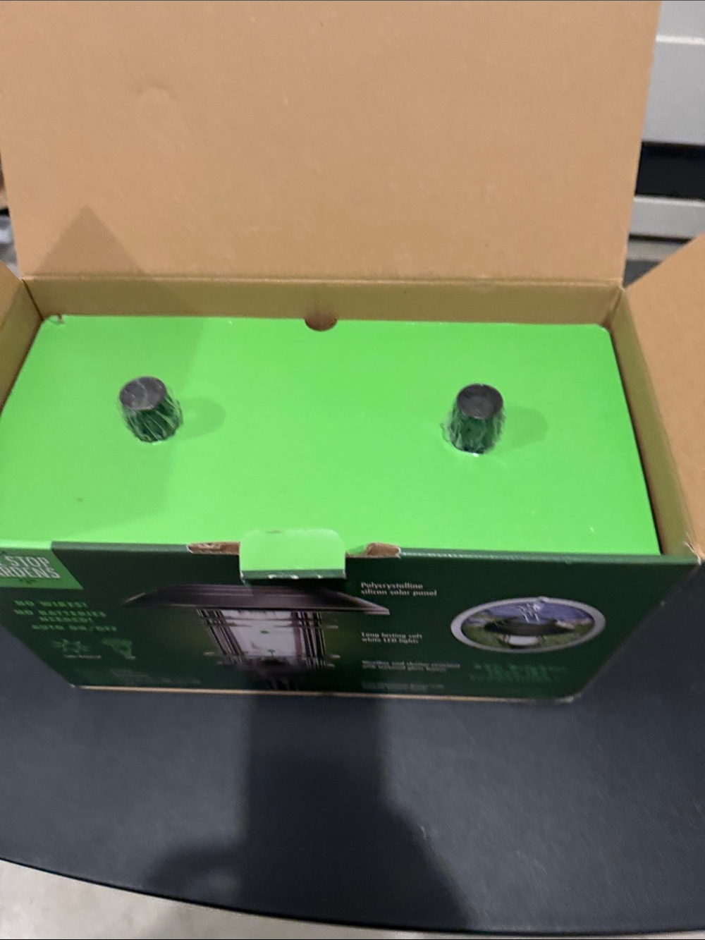 Bronze Solar LED Pathway Lights - Green Box - Picture 3 of 4